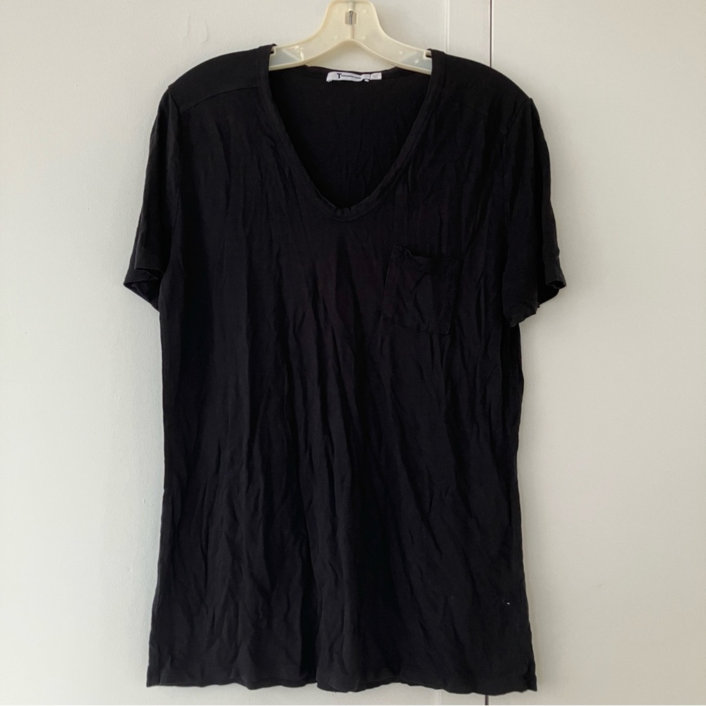Alexander Wang sz L Black short sleeve t-shirt 100% rayon